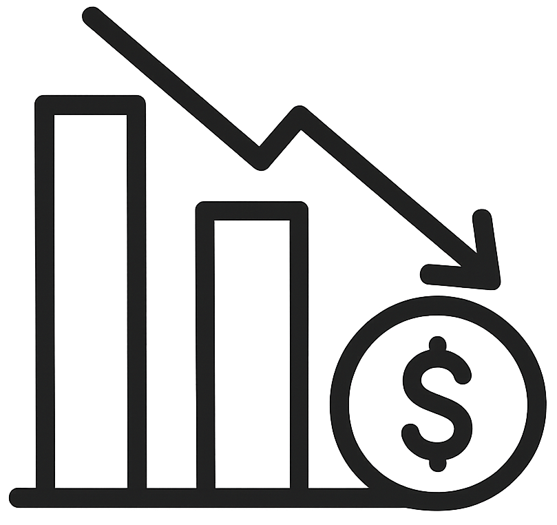 Költséghatékonyság ikon